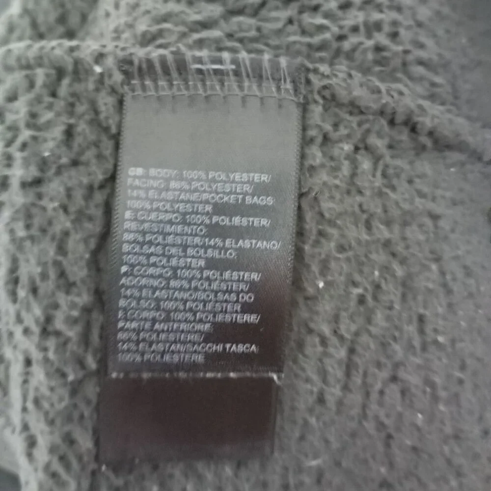 The North Jacket Sweaters Face Mens Sherpa Fleece L Full Zip Gray